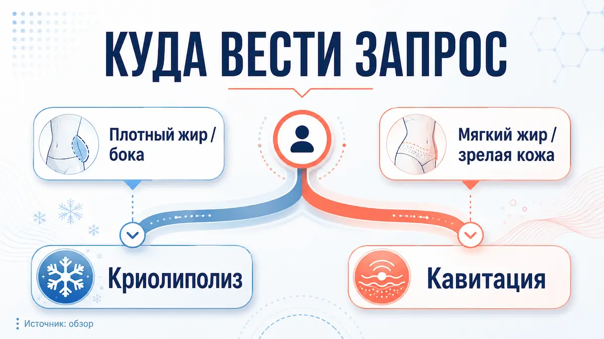 что выбрать: криолиполиз или кавитация под тип жира