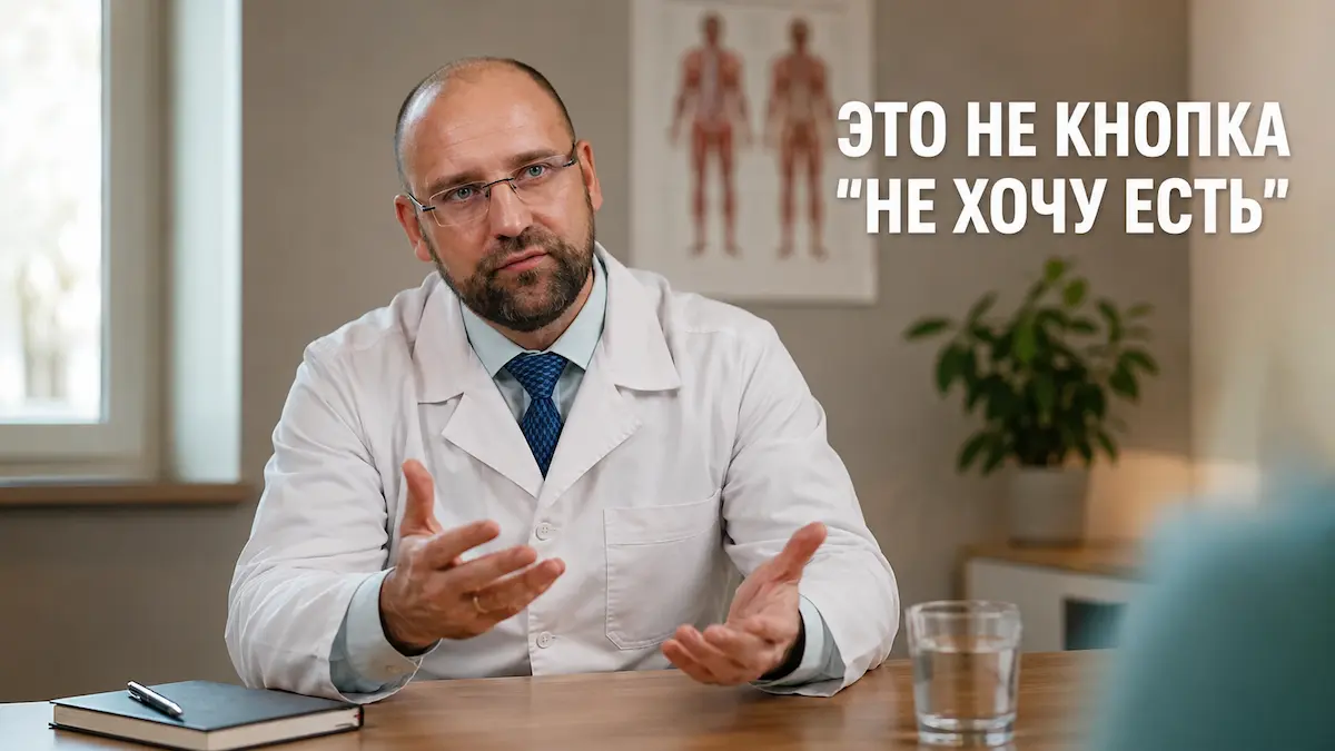 Врач-психотерапевт объясняет пациентке, как работает гипноз для похудения