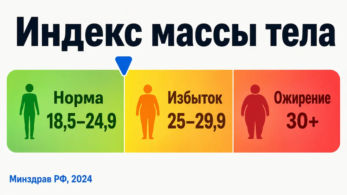 лишний вес лечение: шкала ИМТ норма избыточный вес ожирение