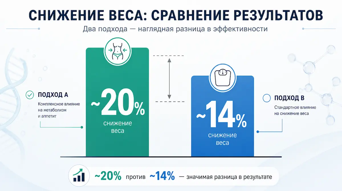 тирзетта что это в сравнении с семаглутидом по снижению веса