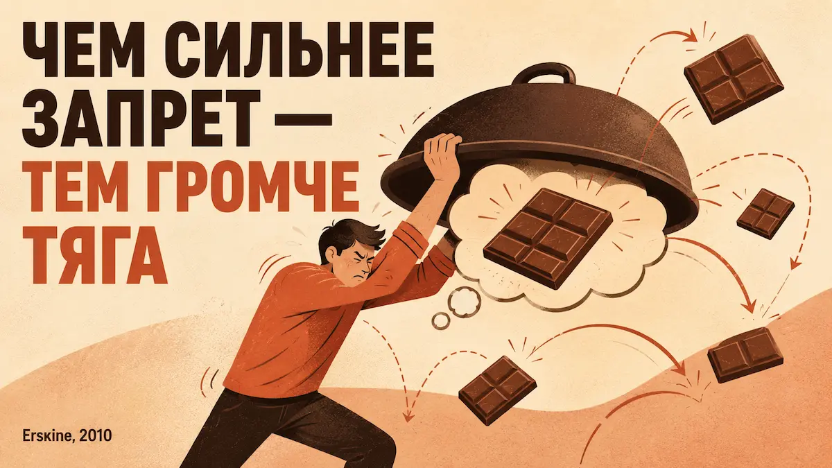 Эффект бумеранга: подавляя мысль о шоколаде, мозг делает её только навязчивее. запрет на сладкое усиливает тягу: эксперимент с подавлением мыслей о шоколаде