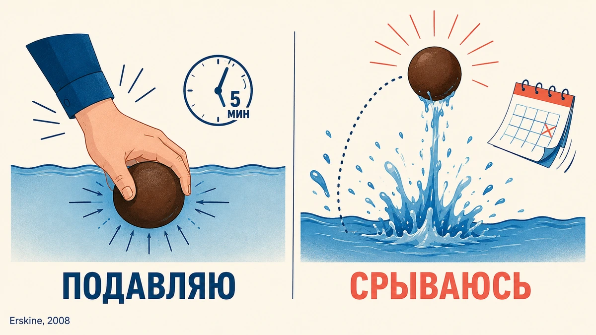 Схема: почему запрет усиливает тягу к сладкому и как подавленная мысль возвращается перееданием